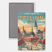 Vintag Tallinn Estland Reisen Magnet (Vorderseite/Rückseite)