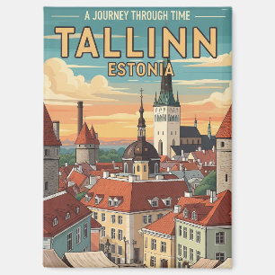 Vintag Tallinn Estland Reisen Magnet