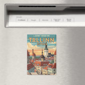 Vintag Tallinn Estland Reisen Magnet (In Situ (Geschirrspüler))