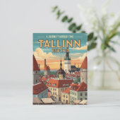 Vintag Tallinn Estland Reisen Postkarte (Stehend Vorderseite)