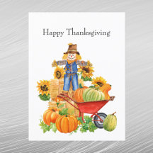 Vintag Tan Scarecrow Sonnenblumenblume Erntedank