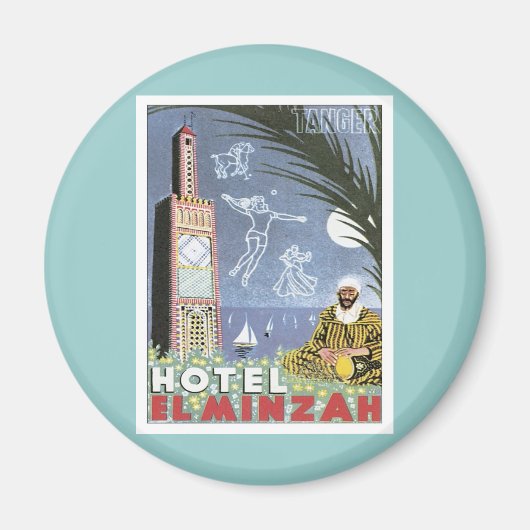 Vintag Tangier Marokko Magnet (Vorne)
