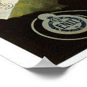 Vintag Taormina Sizilien Reiseführer von Marcopolo Poster (Ecke)