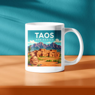 Vintag Taos New Mexico Kaffeetasse