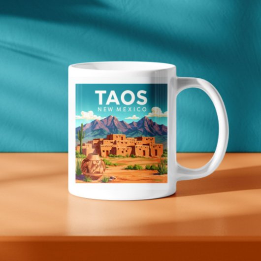 Vintag Taos New Mexico Kaffeetasse