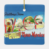 Vintag Taos New Mexico Ornament (Rückseite)
