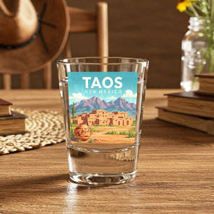 Vintag Taos New Mexico Schnapsglas