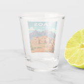 Vintag Taos New Mexico Schnapsglas (Rückseite)