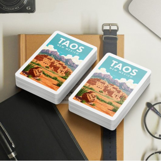 Vintag Taos New Mexico Spielkarten