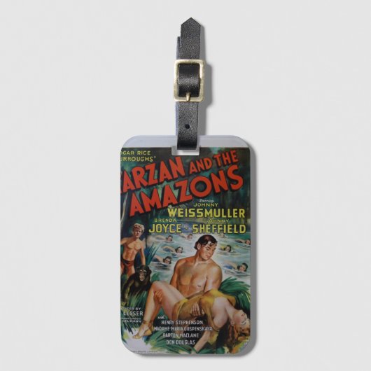 Vintag Tarzan Gepäckanhänger (Vorderseite Vertikal)