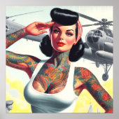 Vintag Tattoo Pinup Poster (Vorne)