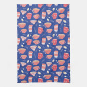 Vintag Teacup Teepot-Muster Geschirrtuch (Vertikal)