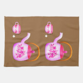 Vintag Teacups Teekorb Geschirrtuch (Horizontal)