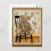 Vintag Teddy Postkarte (Vorne/Hinten)