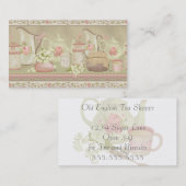 Vintag Tee Anitque Visitenkarte (Vorne/Hinten)