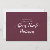 Vintag Tee-Party Babydusche Einladung (Rückseite)