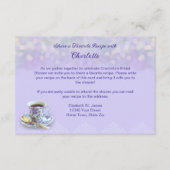 Vintag Tee Party Brautparty Lavendel Rezept Begleitkarte (Vorderseite)