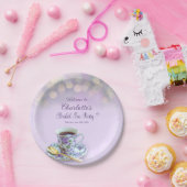 Vintag Tee Party Brautparty Lilac Pappteller (Party)