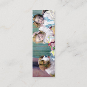 Vintag Tee-Party-Lesezeichen Mini Visitenkarte