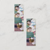 Vintag Tee-Party-Lesezeichen Mini Visitenkarte (Vorne/Hinten)