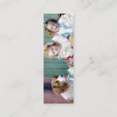 Vintag Tee-Party-Lesezeichen Mini Visitenkarte (Rückseite)