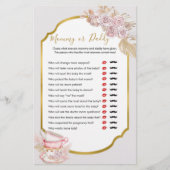 Vintag Tee Party Mommy oder Daddy Games (Vorderseite)