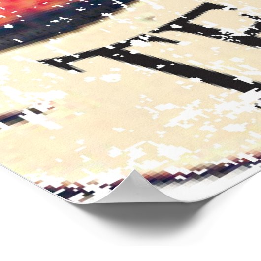 Vintag Tee-Party-Plakatzeichen Poster (Ecke)