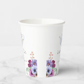 Vintag Tee Party Teapot Brautparty Pappbecher (Links)