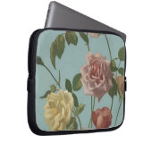 Vintag Tee Rose und Rose Laptopschutzhülle (Vorne Rechts)