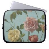 Vintag Tee Rose und Rose Laptopschutzhülle (Vorderseite)
