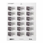 Vintag Teefach Adressaufkleber (Vorne)