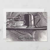 Vintag Teefach Einladung (Vorderseite)