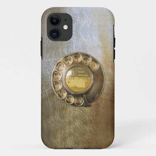 Vintag_Telefon_Wählnummer 04 Case-Mate iPhone Hülle (Rückseite)