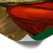 Vintag - Telefonanruf des Weihnachtsmanns Poster (Ecke)