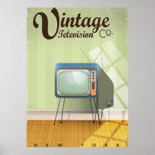 Vintag Television Co. Kommerziell Poster
