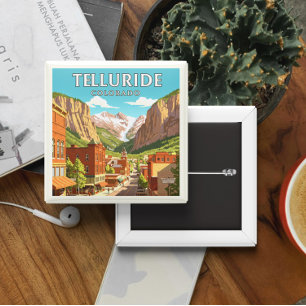 Vintag Telluride Colorado Button