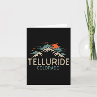 Vintag Telluride Colorado Retro Karte