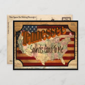 Vintag Tennessee Alte Postkarte (Vorne/Hinten)