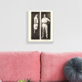 Vintag Tennis Player Athlete Pro Leinwanddruck (Insitu (Wohnzimmer))