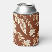 Vintag Terracotta Seamless Boho Blumenmuster Dosenkühler (Kanne Rückseite)