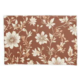 Vintag Terracotta Seamless Boho Blumenmuster Kissenbezug