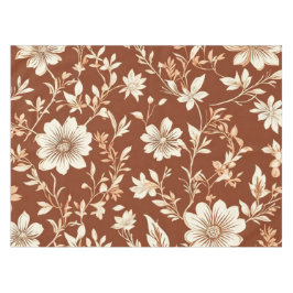 Vintag Terracotta Seamless Boho Blumenmuster Tischdecke