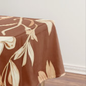 Vintag Terracotta Seamless Boho Blumenmuster Tischdecke (Beispiel)