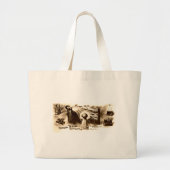 Vintag Tesla Letterhead Jumbo Stoffbeutel (Vorne)