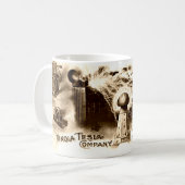Vintag Tesla Letterhead Kaffeetasse (Vorderseite Links)