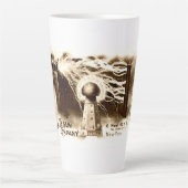 Vintag Tesla Letterhead Milchtasse (Vorderseite)