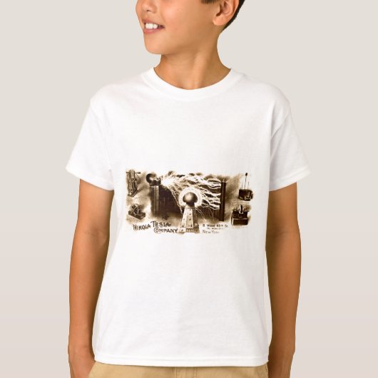 Vintag Tesla Letterhead T-Shirt (Vorderseite)