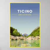 Vintag Tessin Schweiz Reisen Poster (Vorne)
