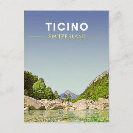 Vintag Tessin Schweiz Reisen Postkarte