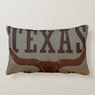 Vintag Texas Cowboy Lumbar Kissen